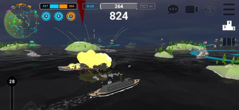 Ships of Glory: Warship Battle - Gameplay screenshot 3