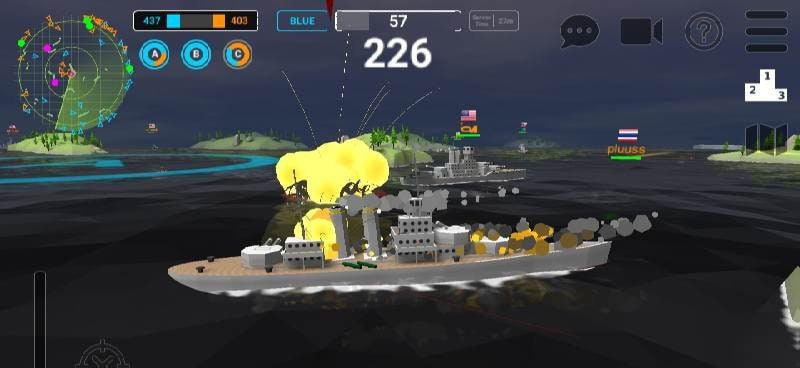 Ships of Glory: Warship Battle - Gameplay screenshot 2