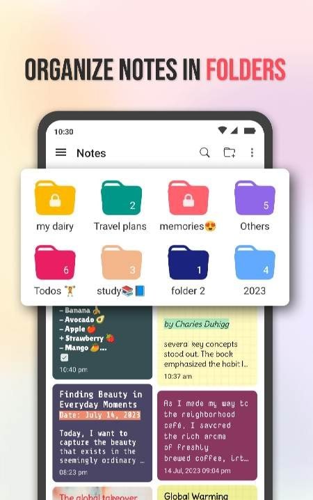 Notes : Color Folders & Lists screenshot 2