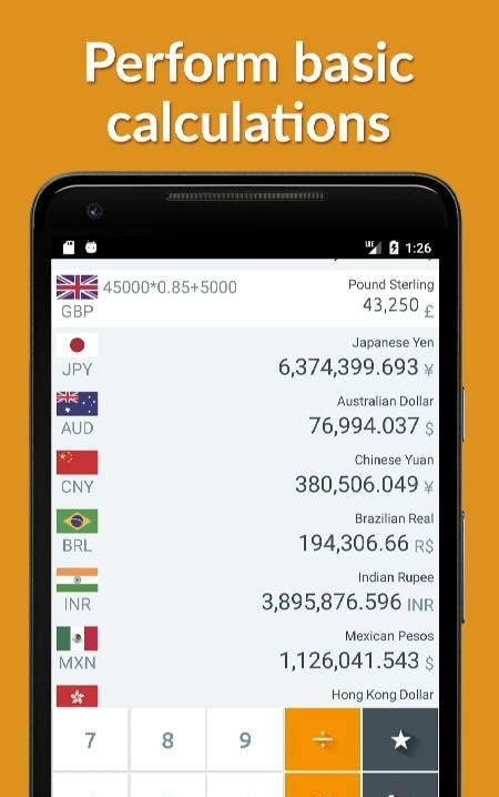 Currency converter! screenshot 2