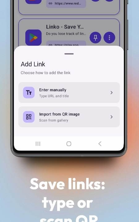 Linko: Link Manager & QR Codes - Screenshot 1