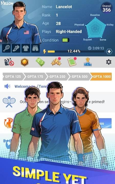 Tennis Rising Star screenshot 2
