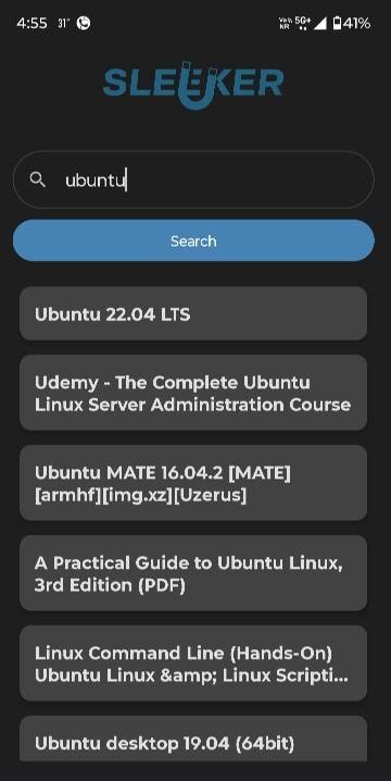 Sleeker - Torrent Search screenshot 2
