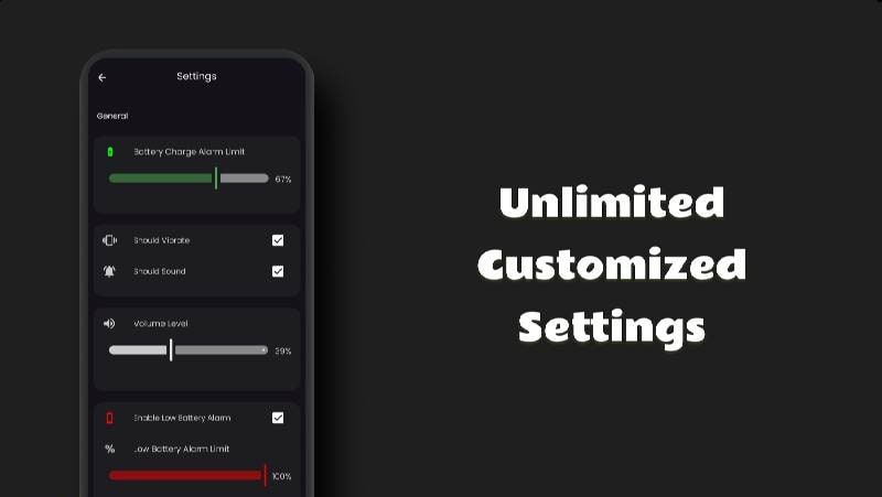 BatteryBuzz: Full Low Alarm - Screenshot 4