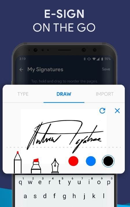Fill and Sign Easy PDF Editor screenshot 1