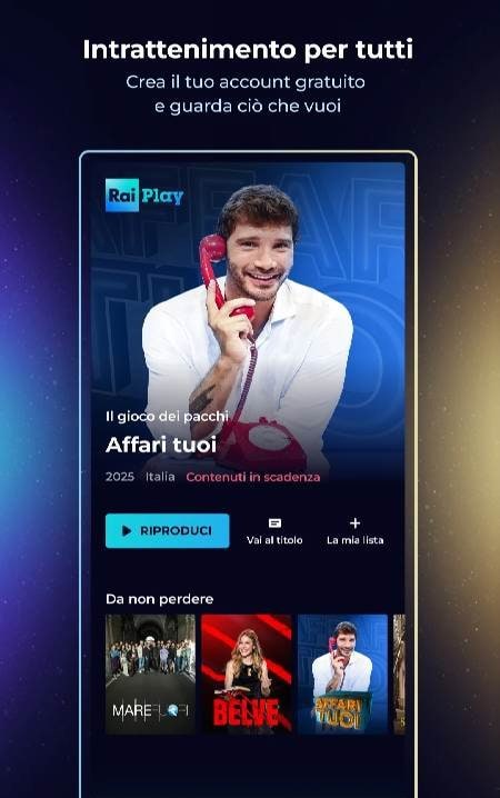 RaiPlay for Android TV screenshot 3