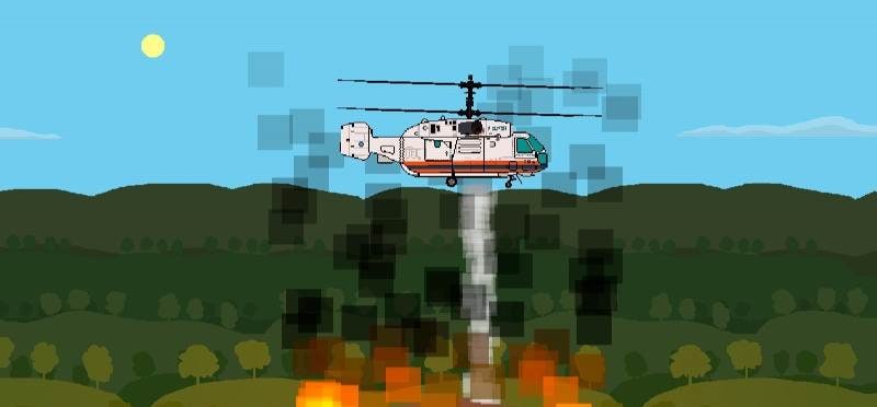 Pixel Helicopter Simulator screenshot 2