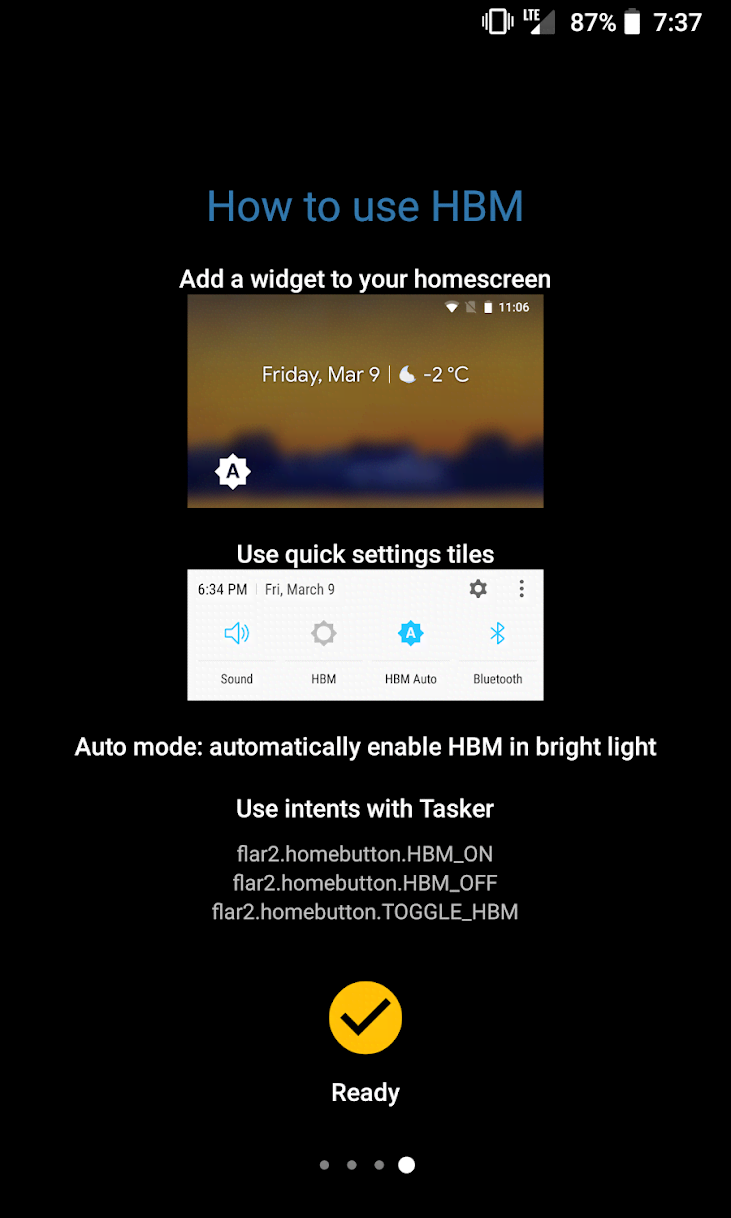 High Brightness Mode screenshot 2