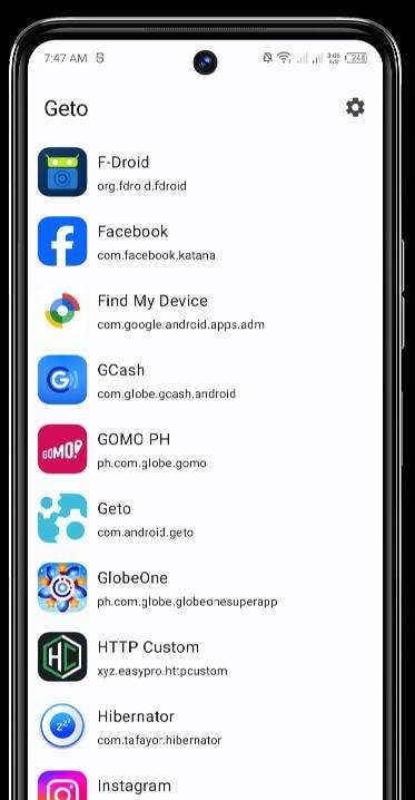 Geto - Apply settings to your apps screenshot 1