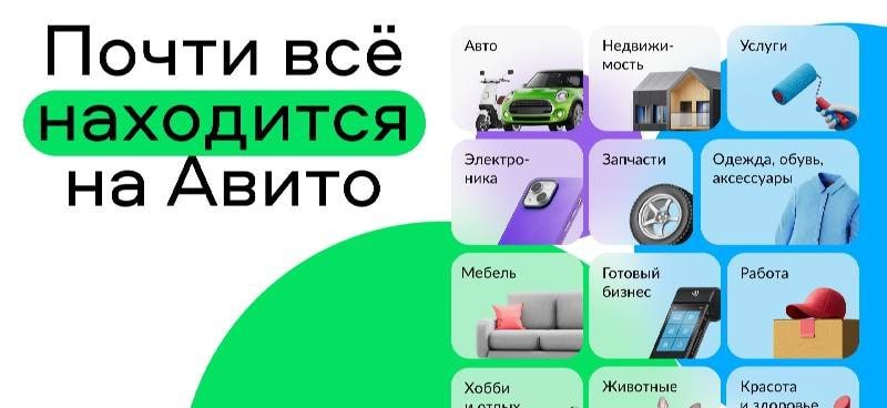 First preview of the Avito interface