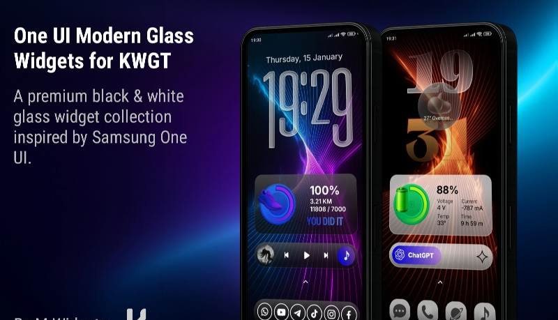 M Widgets - One UI Dual Glass screenshot 1