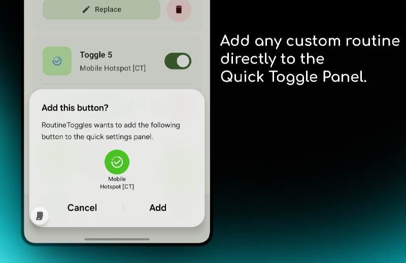 RoutineToggles screenshot 4