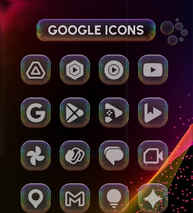 Bubble Glass Icon Pack screenshot 2