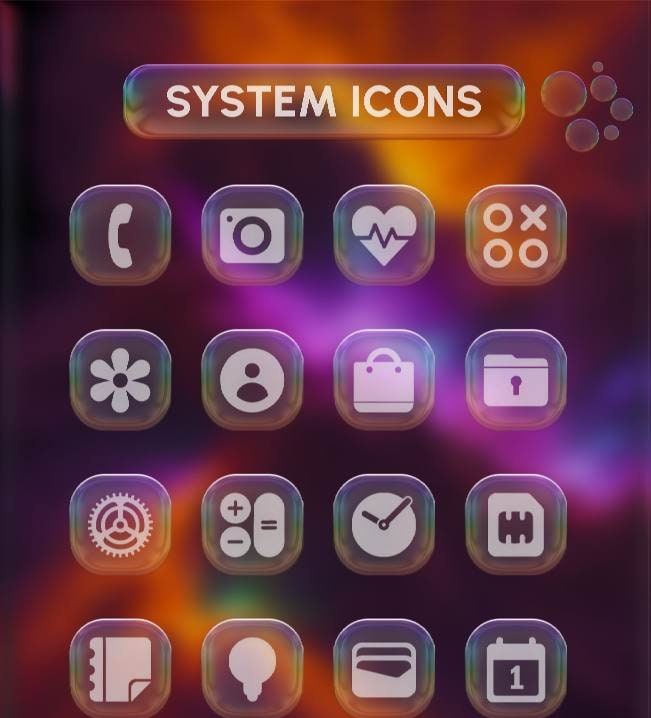 Bubble Glass Icon Pack screenshot 4