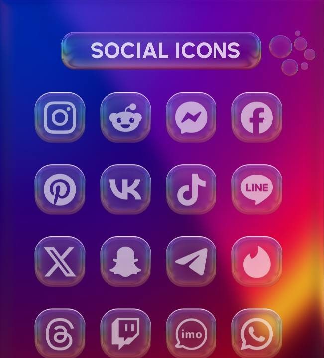 Bubble Glass Icon Pack screenshot 3