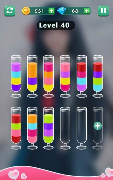 Water Sort: Romance Girl screenshot 2