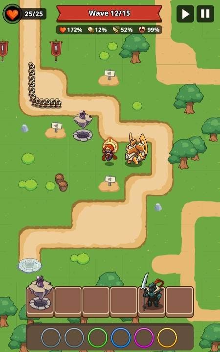 Hero Busters: Tower Defense gameplay screenshot 1