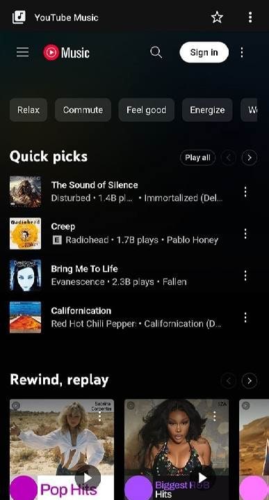 NouTube app screenshot 2