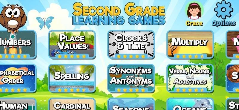 Second Grade Learning Games screenshot 1