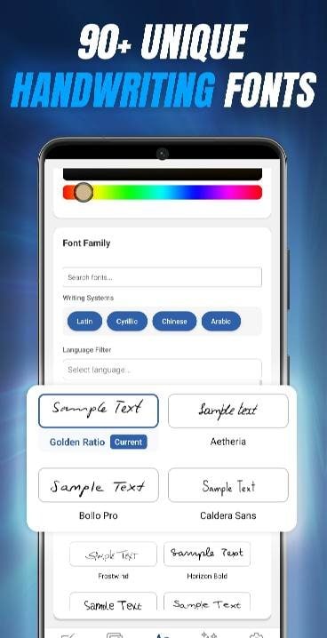 CursiveAI: Text to Handwriting screenshot 4