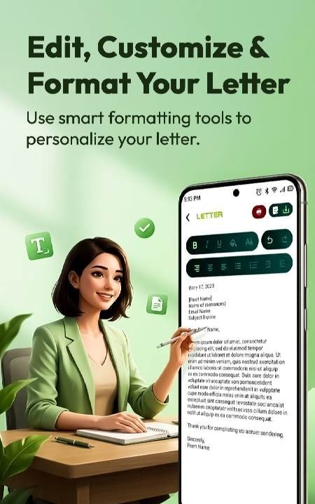AI Letter Writing Templates screenshot 4