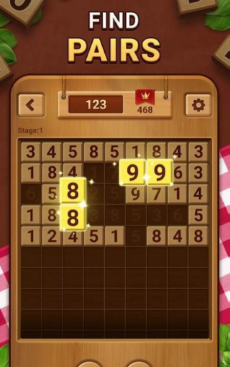 Woodber - Classic Number Game screenshot 1