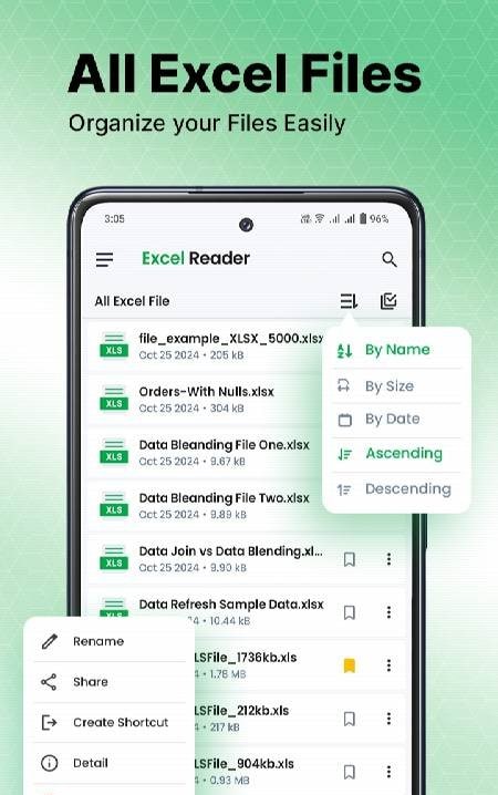 Excel Reader: XLS File Viewer screenshot 2