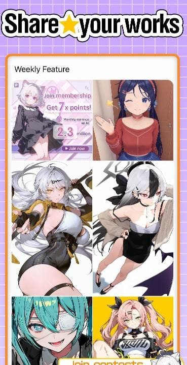 PixAI: AI Anime Art Generator screenshot 2