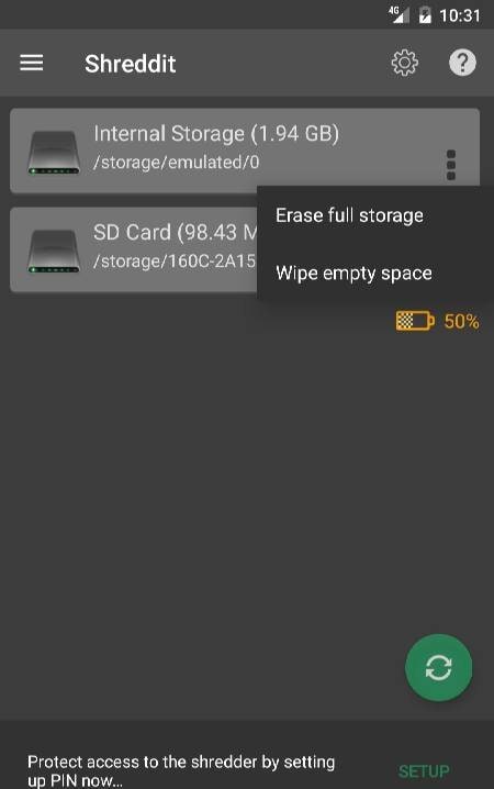 Shreddit - Data Eraser screenshot 1