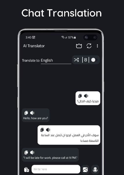 AI Translator app preview 2