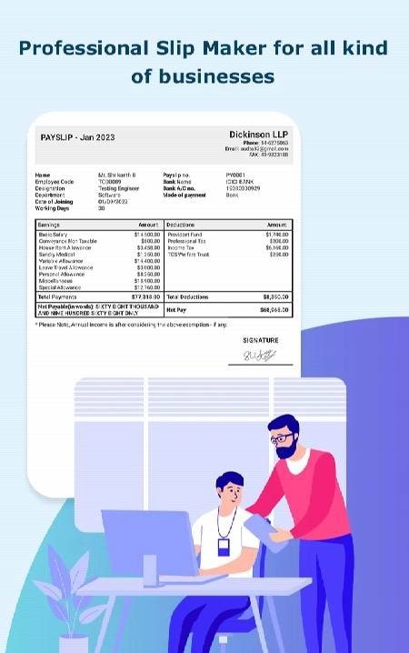 Paystub: Payslip Maker screenshot 1