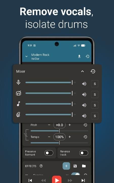Up Tempo: Pitch, Speed Changer screenshot 2