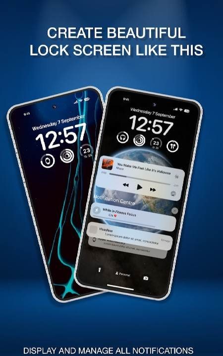 Lock Screen iOS 17 screenshot 1