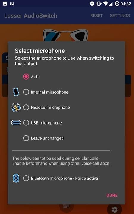 Lesser AudioSwitch screenshot 4