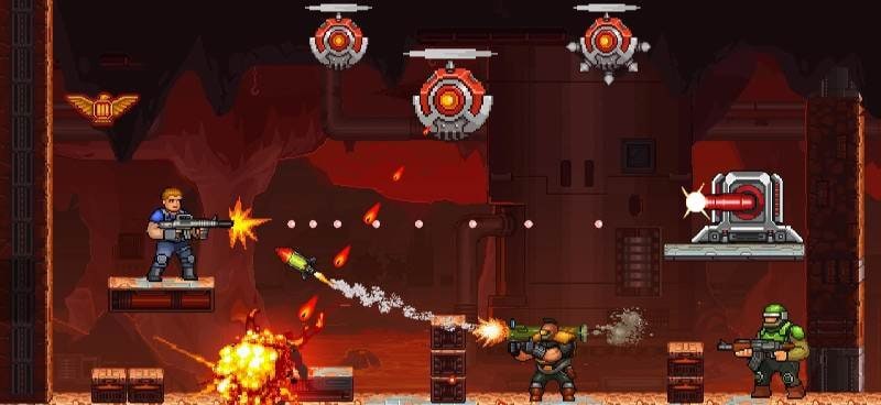 Gun Force Side-scrolling Game screenshot 1