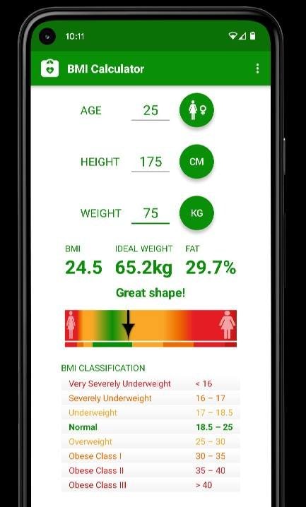 BMI Calculator screenshot 1
