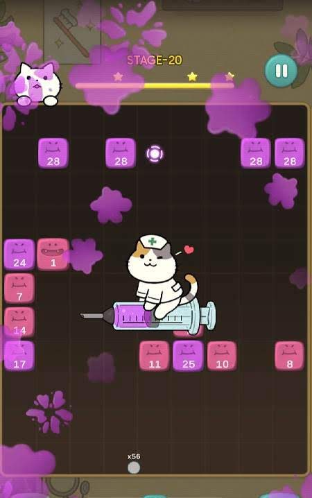 Fantastic Cat Dentist - Brick Breaker screenshot 4