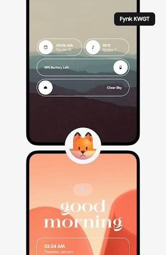 Fynk KWGT preview screenshot 4
