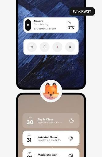 Fynk KWGT preview screenshot 1