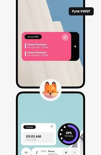 Fynk KWGT preview screenshot 3