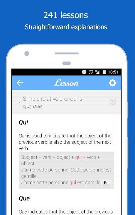 Dr French, French grammar screenshot 1