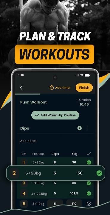 Calitracker - Calisthenics Log screenshot 1