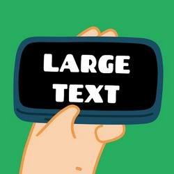 Large Text: Signboard