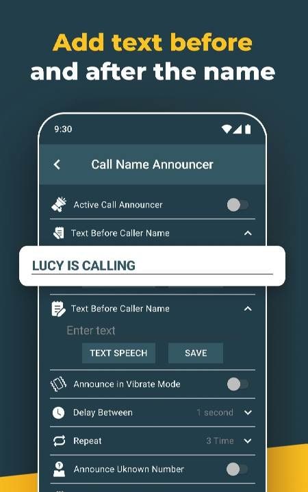 Caller Name Announcer App Screenshot 2