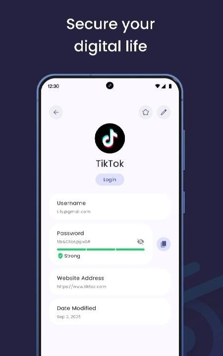 O<PASSWORD> Offline Password Manager screenshot 2