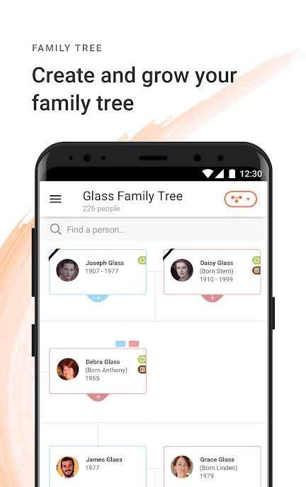 MyHeritage app screenshot 1
