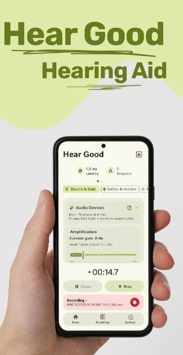 Hear Good: Sound & Hearing Aid screenshot 1