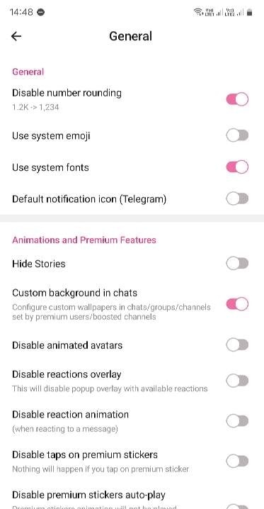 Fourth preview of the Cherrygram interface