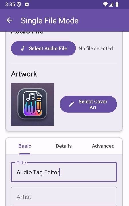 Batch Audio Tagger - MP3 Tagger screenshot 2