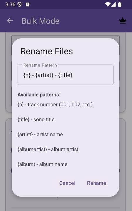 Batch Audio Tagger - MP3 Tagger screenshot 4